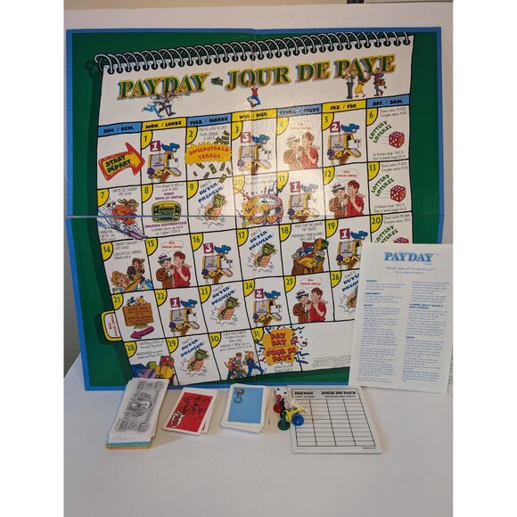 1999 Parker Brothers PayDay Board Game- Vintage Board Game- Family Game Night - Picture 3 of 4
